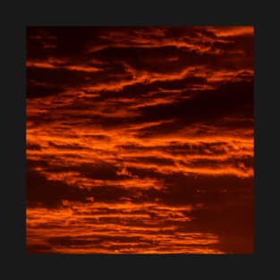 Red clouds at sunrise T-Shirt