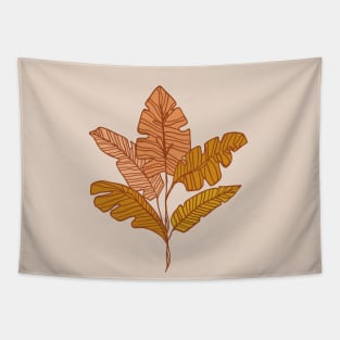 Contour Line Leaves in Neutral Tapestry