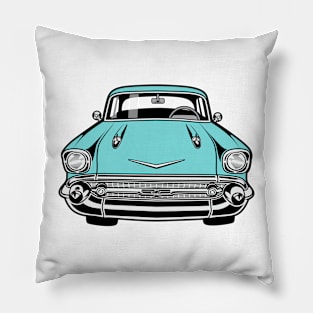 Chevrolet 1957 Vintage Car Pillow