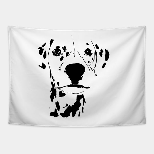 Dalmatian Face Tapestry by russodesign