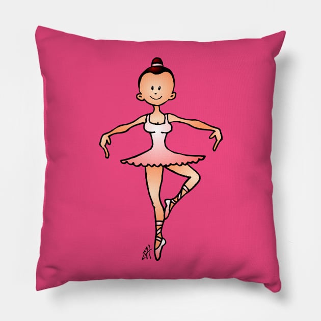 Ballerina Pillow by Cardvibes