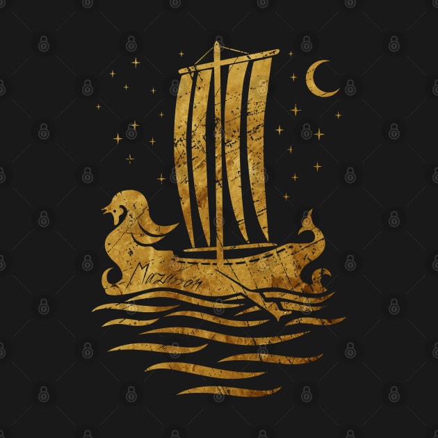 Phoenician Boats - Gold Edition by mazarronsouvenirs