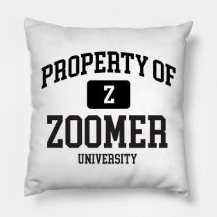 Property of Zoomer U. Pillow