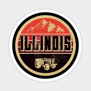 Illinois Vintage Magnet