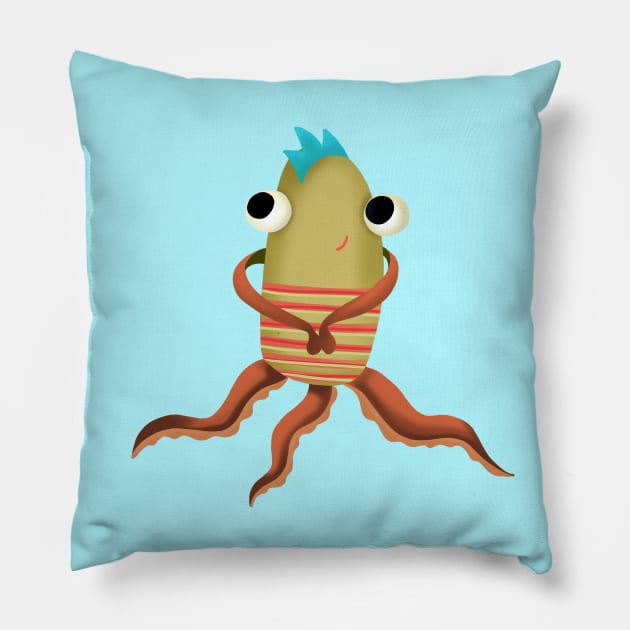 The Octo Tom Pillow by wildrvdesigns