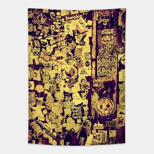 Street Sticker Pop Art Tapestry