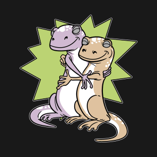 Gecko Lizards Hugs Reptiles T-Shirt