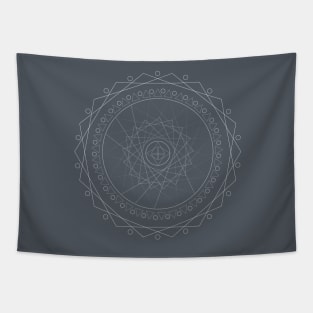 Triangles labyrinth Tapestry