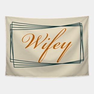 Wifey, Couples design Tapestry