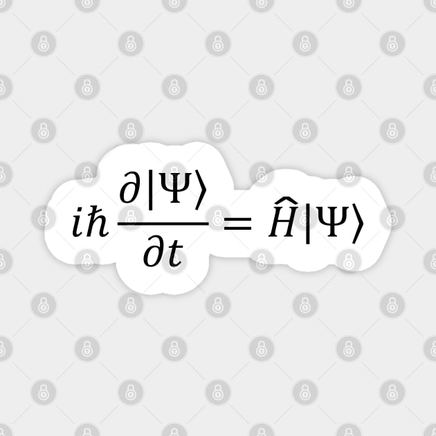 Schrodinger Equation - Quantum Mechanics And Science Magnet by ScienceCorner