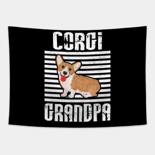 Corgi Grandpa Proud Dogs Tapestry