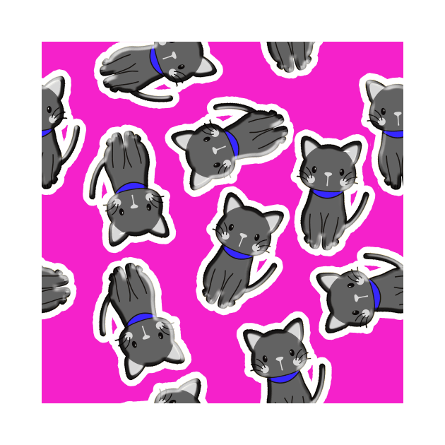 3D Cute Cats Pattern Seamless by MichelMM