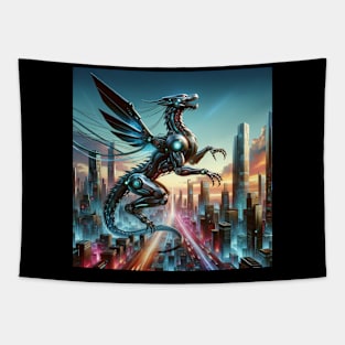 Neon Drake: Guardian of the Future Metropolis Tapestry