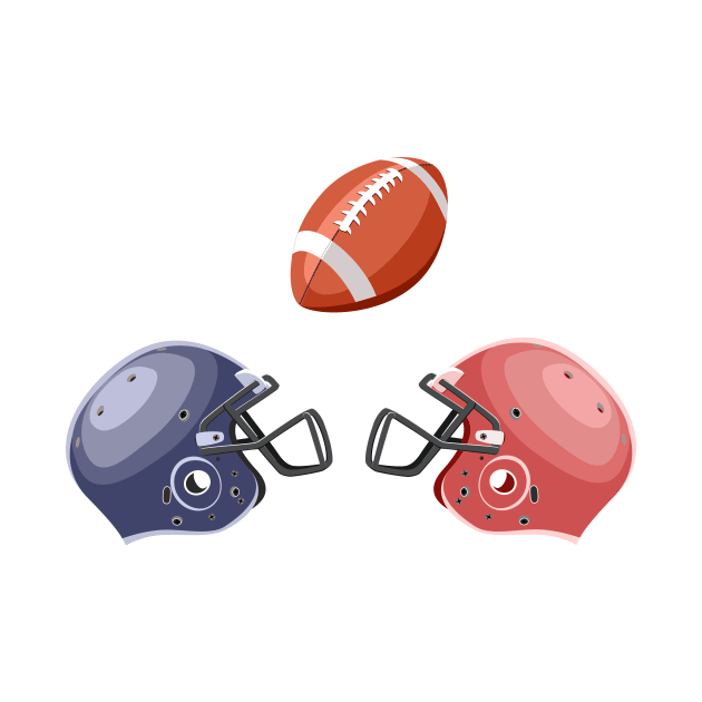 American football by Maria Zavoychinskiy 