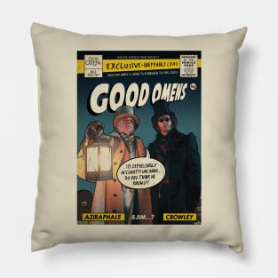 Good Omens Comic Book Pillow