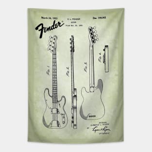 US Patent - Fender Bass Guitar Tapestry