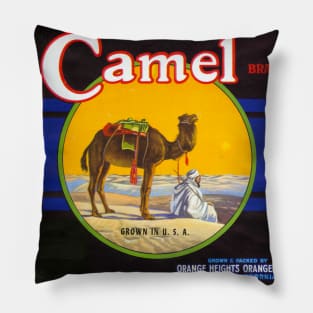 Camel Brand crate label, circa 1930s Pillow