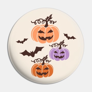 Spooky Halloween pumpkins Pin