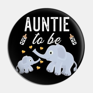 Auntie To Be Elephant Baby Shower Pin