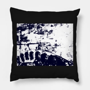 Two Women On The Bridge. Abstract Art Photography. Pillow