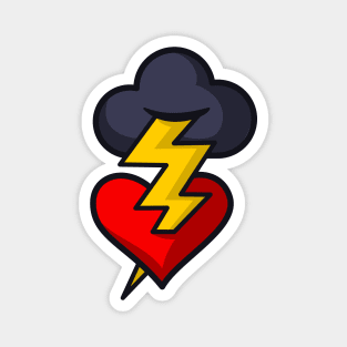 Lightning Strikes My Heart Magnet