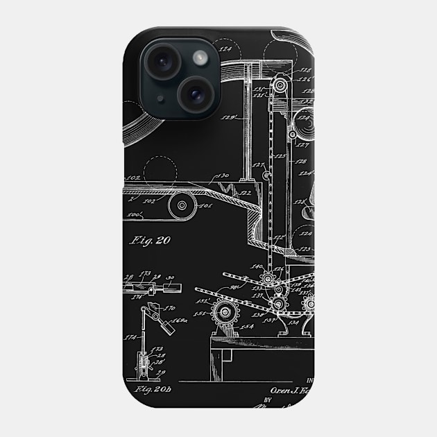 Automatic Bowling Machine Vintage Patent Drawing Phone Case by TheYoungDesigns