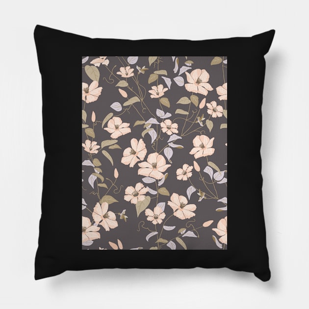 Clematis Old Times Pillow by JaanaHalme