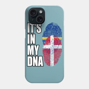 Danish And Nauruan Mix DNA Flag Heritage Phone Case