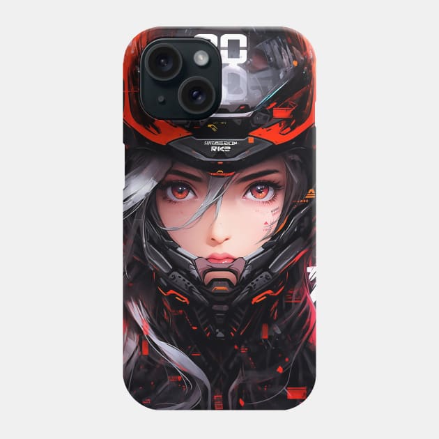 Anime Race Girl | High Quality Anime Artwork | Chibi Manga Anime Art Phone Case by AlNoah