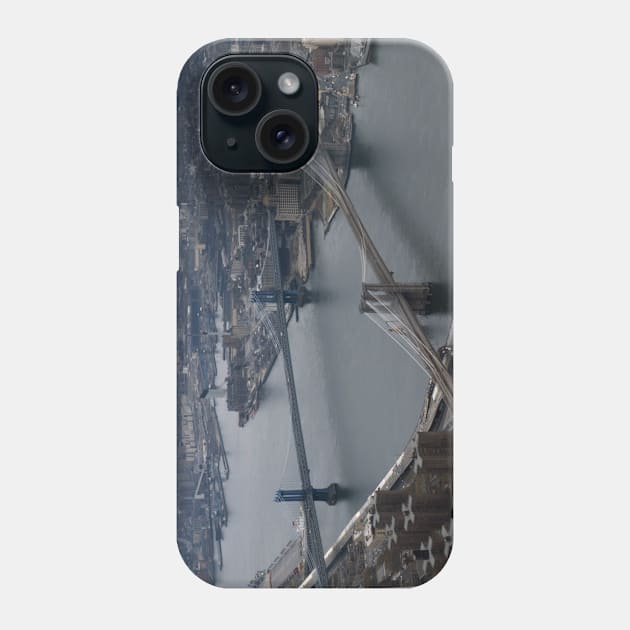 Brooklyn and Manhattan Bridge Photograph Phone Case by Bravuramedia