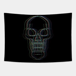 Neon Skull Tapestry