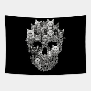 Cat Skull Origami Tapestry