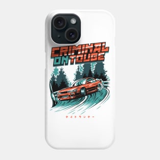 Nissan Silvia s13 Criminal on Touge Drift Phone Case