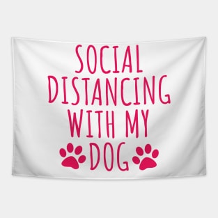 Social distancing with my dog Tapestry