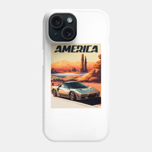 America Honda NSX Travel Art Poster Phone Case