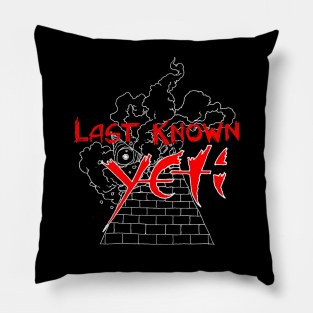 Last Known Yeti Illuminati Old Pillow