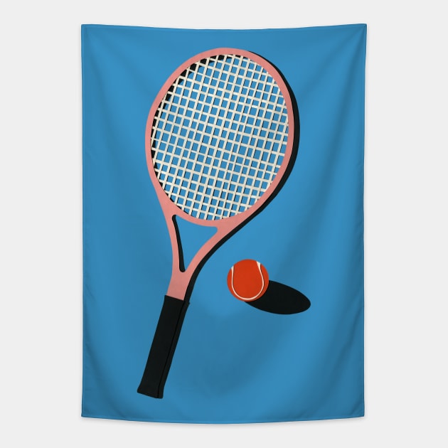 Malibu Tennis Club Tapestry by Rosi Feist