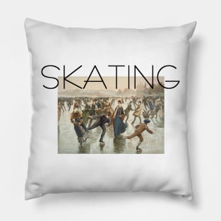 Skating Old School Pillow