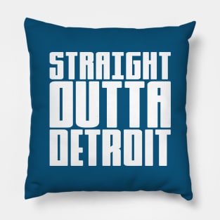 Straight Outta Detroit Pillow