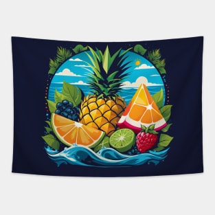 Summer Fruits Summer Vibes Tapestry