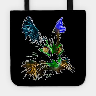 Best Colorful Cat Design, For Cat Lovers, Who Love Cool Cats Tote