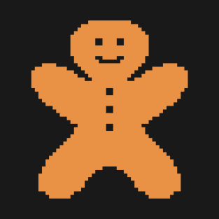 Gingerbread cookie pixel art T-Shirt