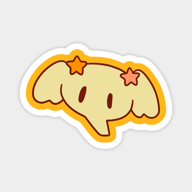 Star Elephant Face Magnet by saradaboru