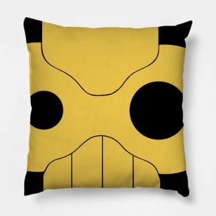 Bio-Mech Skull (transparent background) Pillow