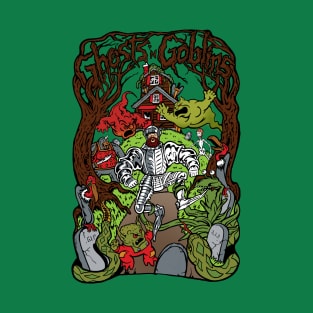 Ghouls Retro artwork T-Shirt