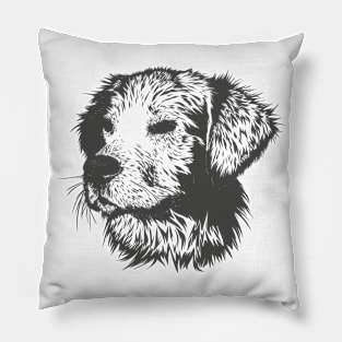 sketch dog Pillow