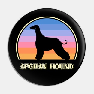 Afghan Hound Vintage Sunset Dog Pin