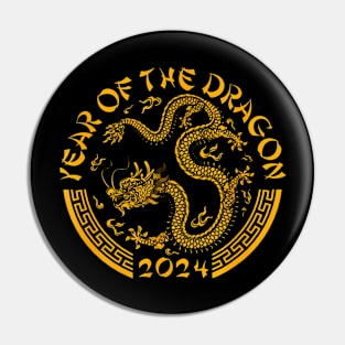 Chinese Zodiac New Year of the Dragon Lunar 2024 Pin