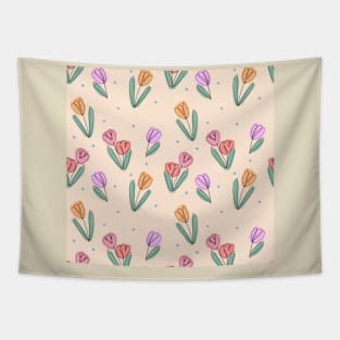 Tulip pattern Tapestry