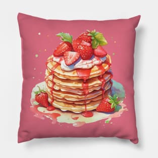 Strawberry Pancakes Pillow